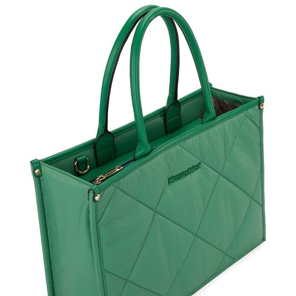 Chic Oversize Puffy Bag For Top Handle Quilted Designer Satchel Christmas - Picture 4 of 6